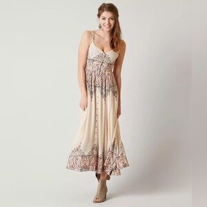 Free People Multicolor Embroidered Maxi Dress